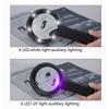Chargable Illuminated Magnifier with 6 LED+ 2UV Handhled Microscope Magnifying Glass Gift