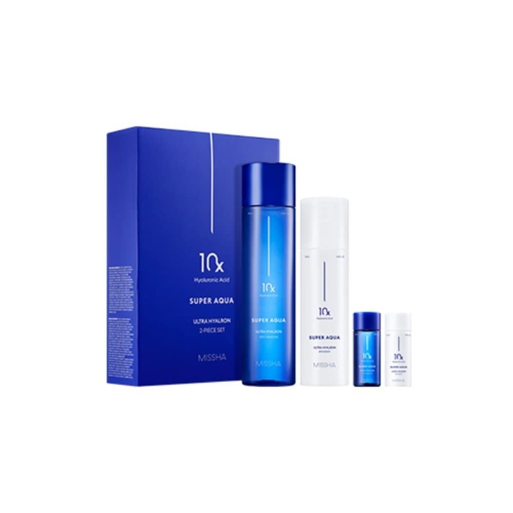 

[Missha] Super Aqua Ultra Hyalon 2 Type Special Set Skin Essence 200ml + Emulsion 130ml