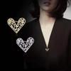 Love Brooch Fashion Collar Pin Ladies Hollow Diamond All- Brooch