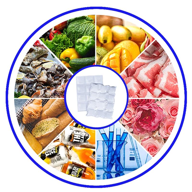 Reusable Gel Ice Bag Automatic Water Absorption Insulated Ice Pack Pain Cold Compress Cooling Bag Food Keep Fresh Ice Pack