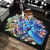 1pc Mega Man Anime Cartoon Design Office Chair Mat Non-Slip Carpet for Home Decor, Living Room, Bedroom, Game Room - Perfect Gift for Fans.Y013