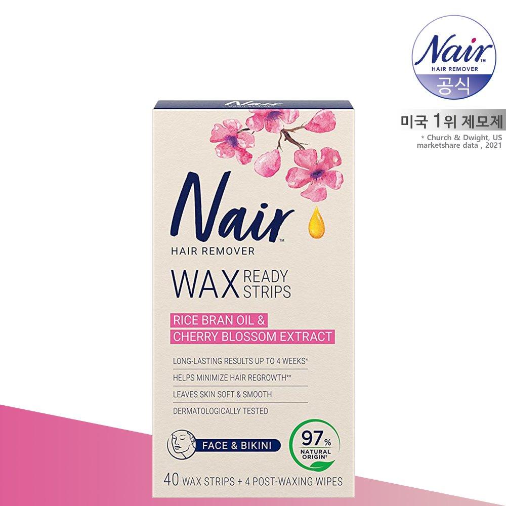 

NAIR Facial Bikini Line Hair Removal Wax 40+4 sheets