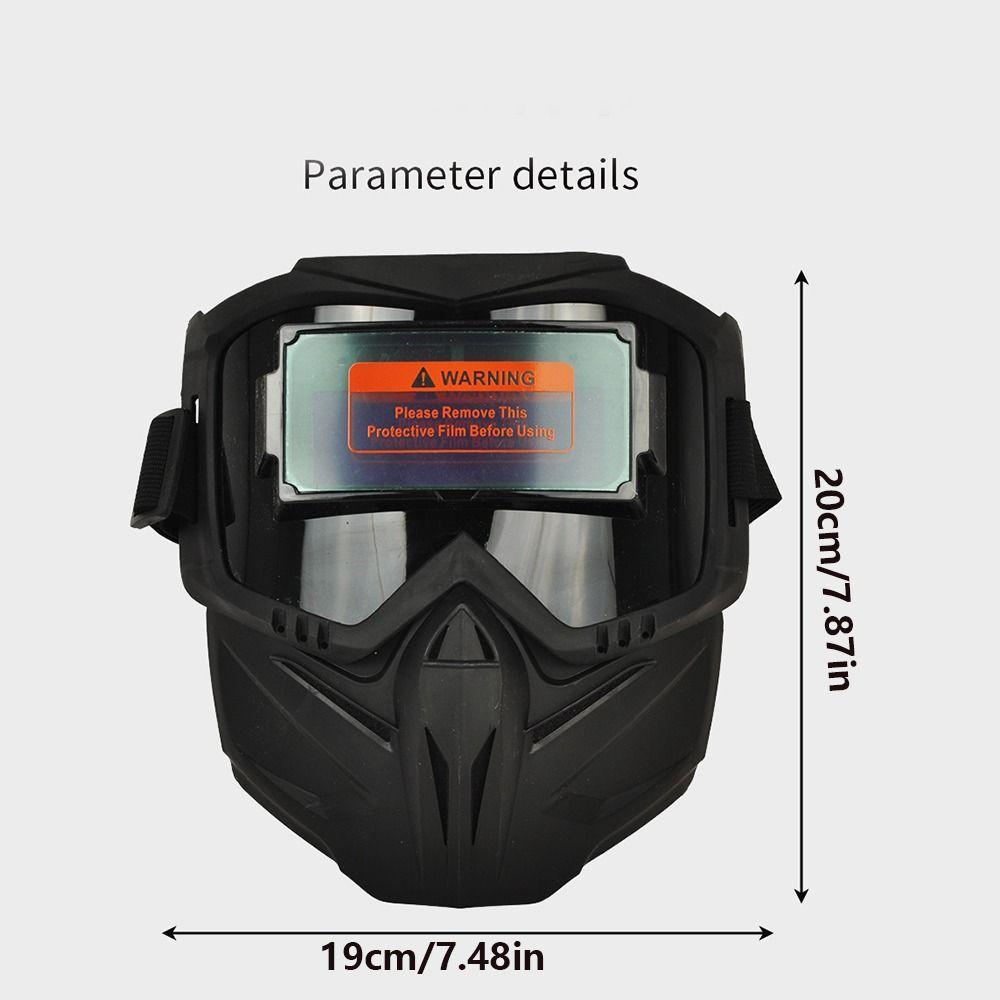 Head-mounted Welder Mask Detachable Welding Face Shield Auto Darkening Welding Helmet  Face Safety