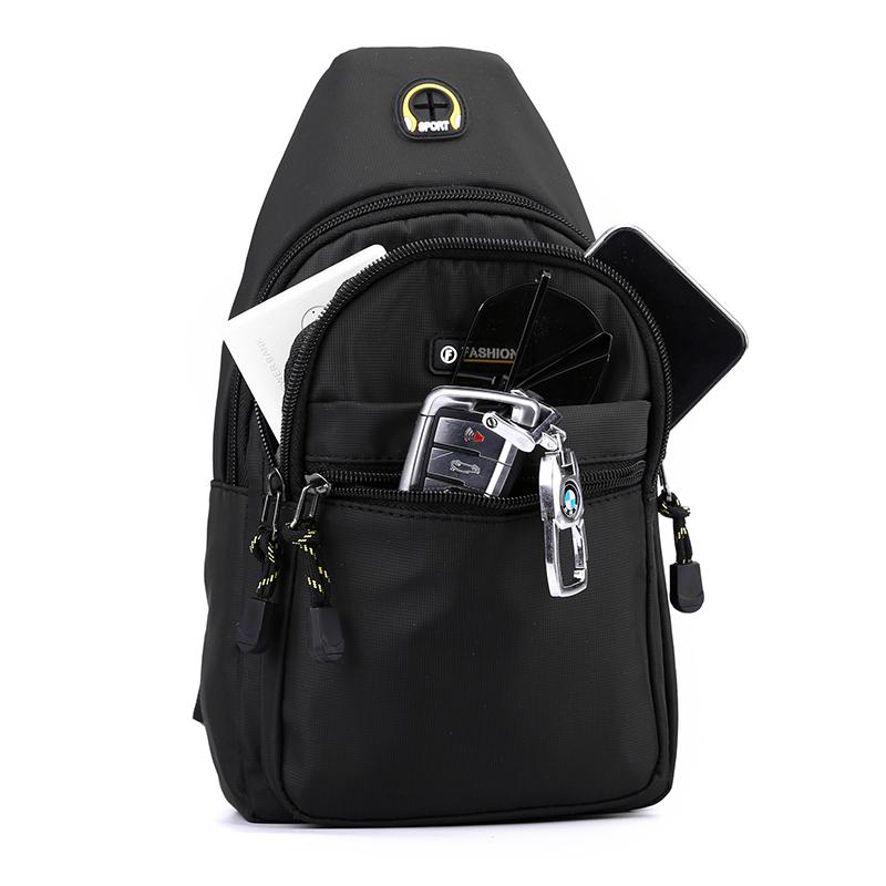 Torba na klatkę piersiową dla mężczyzn i kobiet, może być noszona na jednym ramieniu i na dwóch ramionach jako plecak crossbody, wielofunkcyjny. Torba na klatkę piersiową