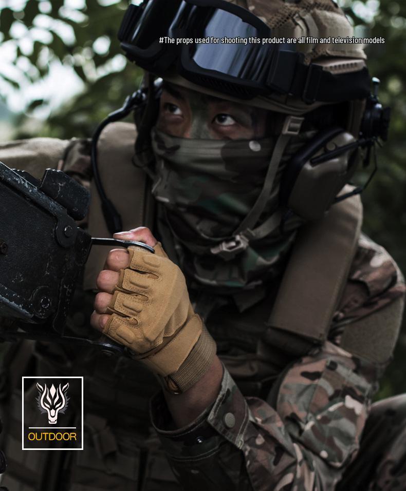 Blackhawk Z901 Men's Tactical Half-Finger Gloves - Climbing, Sports, Fitness, Military, Outdoor, Cycling Protection.