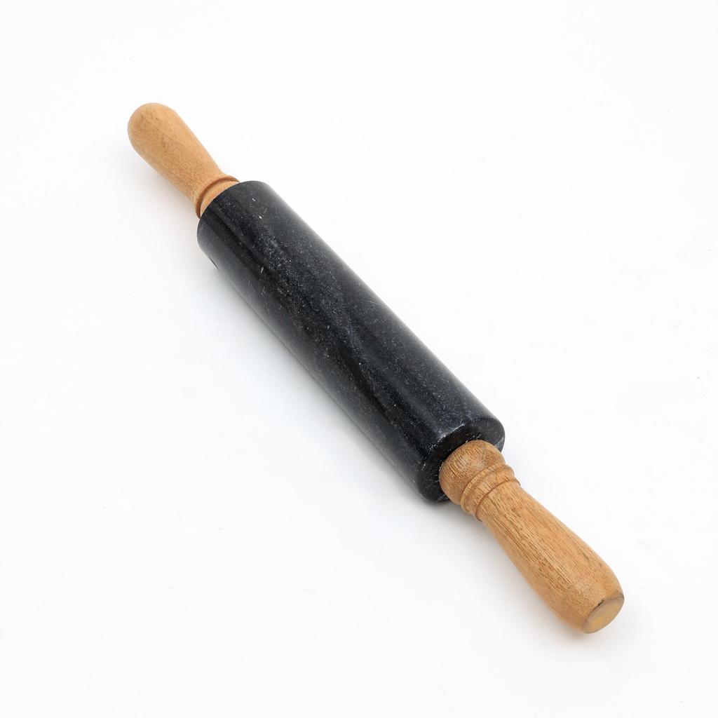 Bazaar Kavel – Svart & Naturträ Köksväsentlighet för Bakning av Bakverk, Bröd & Kakor