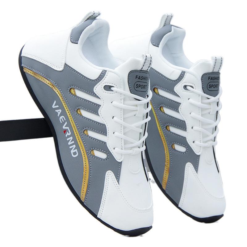 Shoes men's spring sports shoes high-end men's shoes leather surface waterproof non-slip versatile men's casual shoes travel shoes