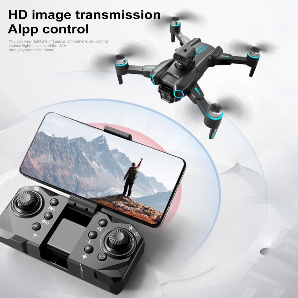 Remote Control Drone with Camera 6K Dual Camera Foldable Drone Obstacle Avoidance Brushless Motor