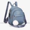 PU Leather Small Square Backpack Simple Mini Bags Women PU Casual Schoolbags  College Students