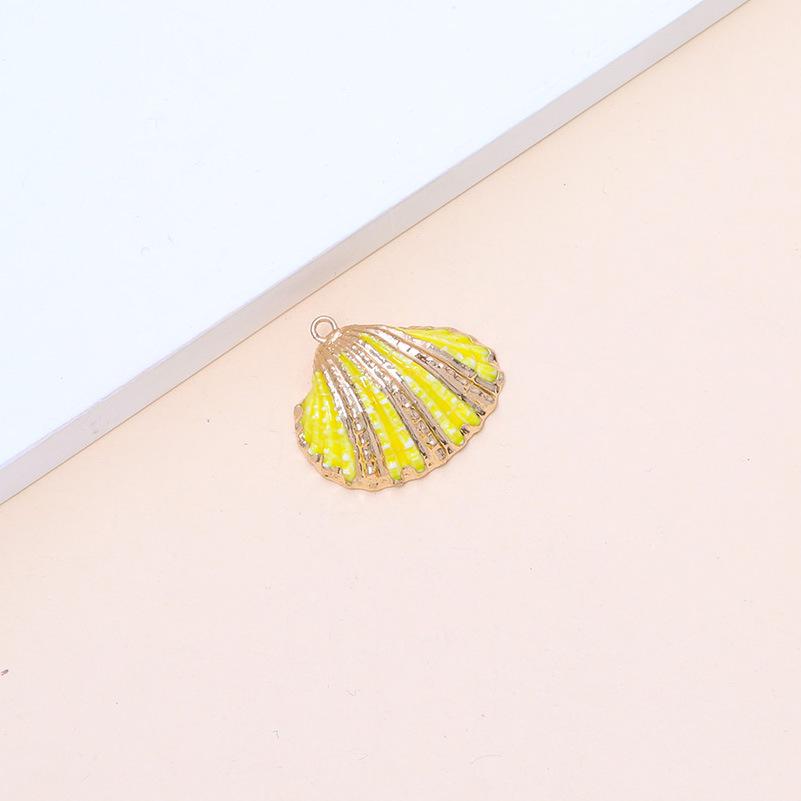 Electroplated Natural Shell Conch Scallop Pendant for DIY Necklace & Bracelet Jewelry