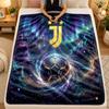 Flannel BlanketJuventus FC Warm Soft Throw Blanket for Indoor Sofa Bed Living Room Use