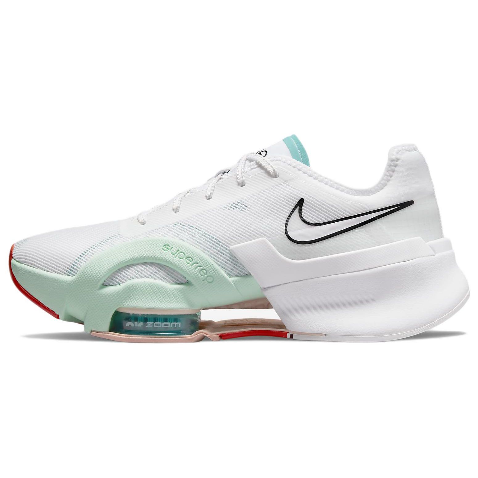 Nike Air Zoom SuperRep 3 Women White Washed Teal Barely Green Black DA9492-138 EU 38