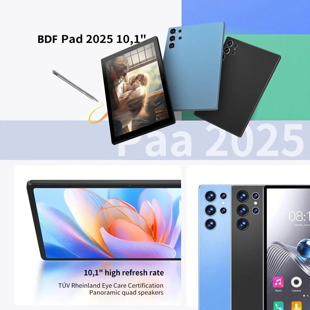 JCCE Tablet Android 13 10.1 inch 8GB RAM 64GB ROM Octa Core 5000mAh