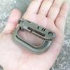 Outdoor GRIMLOC Molle Carabiner D Locking Ring Plastic Clip Snap Type Ring Buckle Carabiner Keychain ITW Fastener Bag Buckle