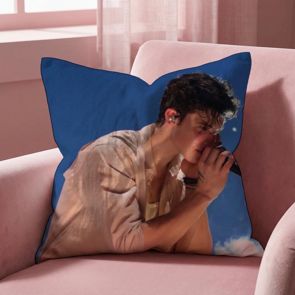 Singer S-Shawn Mendes Kissenbezug Mehrzweck-Kissenbezug für Zuhause & Auto - Wendbar, Weich & Langlebig für den täglichen Gebrauch