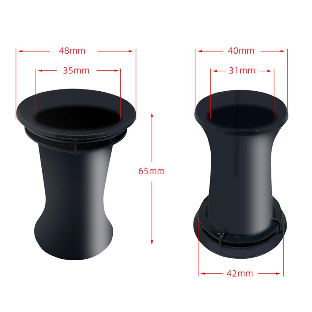 2PCS Speaker Port Tube Bass Vent Ventilation Connector Quality Plastic Bass Reflex Tube for DIY Speaker Project Upgrades