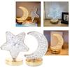 Glowing 3D Moon Table Lamp USB Atmospheres Lamp Tables Decorations Kid Gift