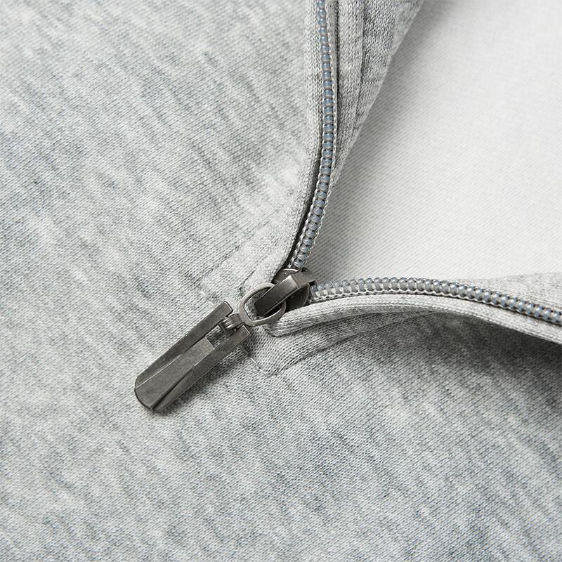 NASA MARVEL Men's Half-Zip Stand Collar Long-Sleeve Tee