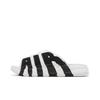 Chinelo Air More Uptempo Branco Preto Vermelho FB7818-100