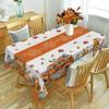 Rectangle Fall Thanksgiving Pumpkin Truck Tablecloth Dining Table Decor Waterproof Tablecloth for Table Holiday Party Decoration