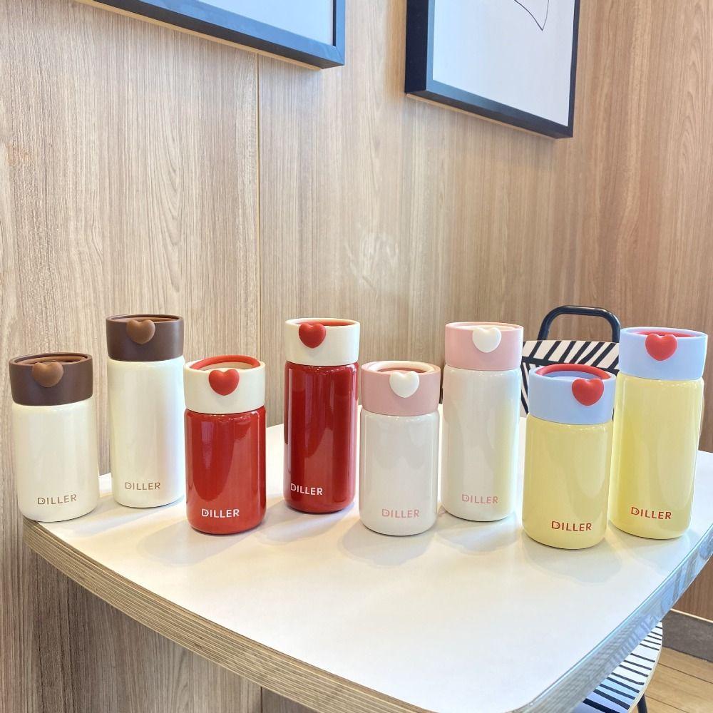 With Handle Mini Thermos Cup Drinking Kettle Thermal Water Bottle  Children Girls Boy