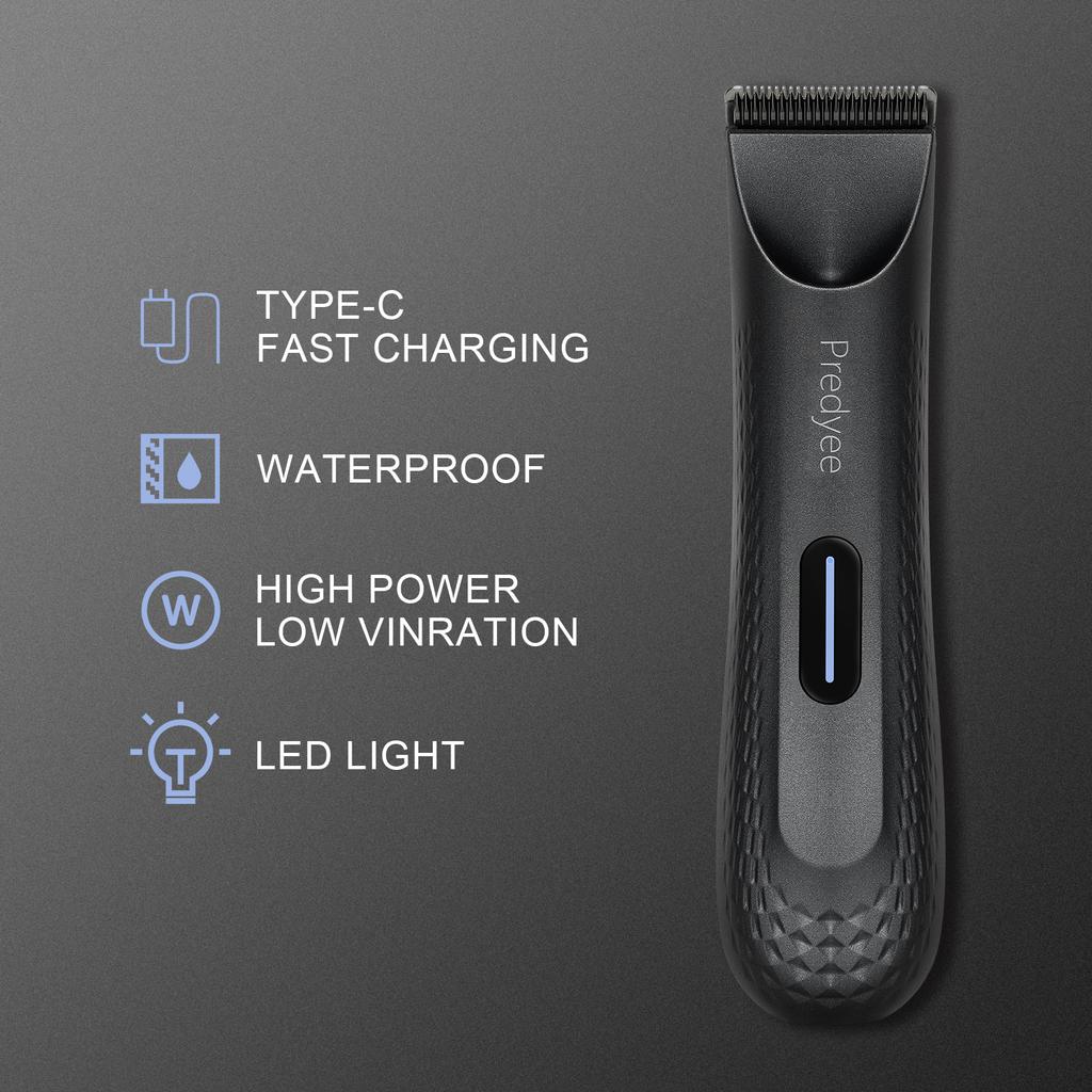 Xiaomi Electric Groin Hair Trimmer for Men,Body Groomer & Pubic Waterproof Hair Trimmer,Replaceable Ceramic Blade