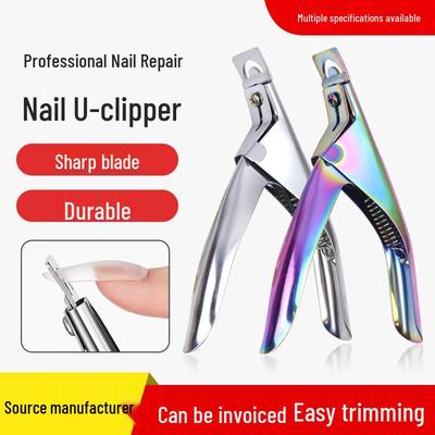 Nail Art U-Shaped Clipper: DIY False Nail Tips & Extension Tool