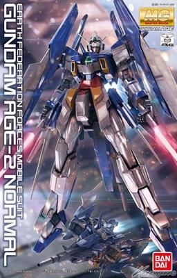BANDAI SPIRITS MG Mobile Suit Gundam AGE Gundam Normale Größe Kunststoffmodell AGE-2 1/100 Vorbemalt