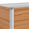 Raised Bed Light Brown 160 x 40 x 77 cm Galvanized Steel