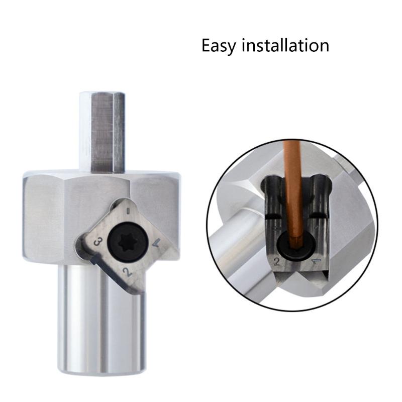 Benches Dog Hole Chamfer Reamer Tool Stainless Steel Dog Hole Chamfer Reamer for 19mm/20mm Dog Holes Polishing Finish