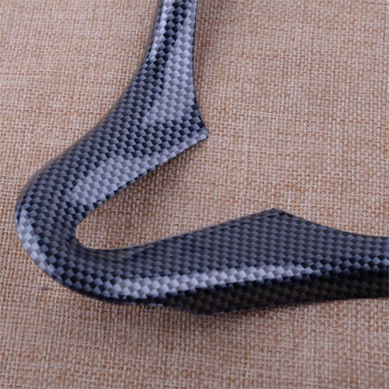 Car Carbon Fiber Style Inner Steering Wheel Cover Trim Frame Fit For Honda FIT 2008 2009 2010 2011 2012 2013 Accessories
