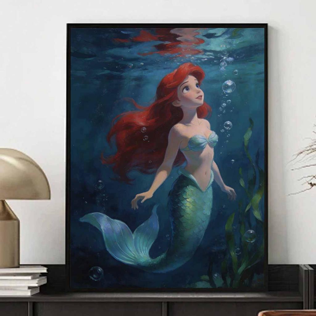 Disney The Little Mermaid Ariel Diamond Painting Art Mosaic Kit Handmade diy5D Home Decor Gift