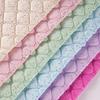 1meter Multi Colors Polyester Quilted Fabric Embroidery Sequined Embroidery Fabric for DIY Sewing Clothing Handbags Material