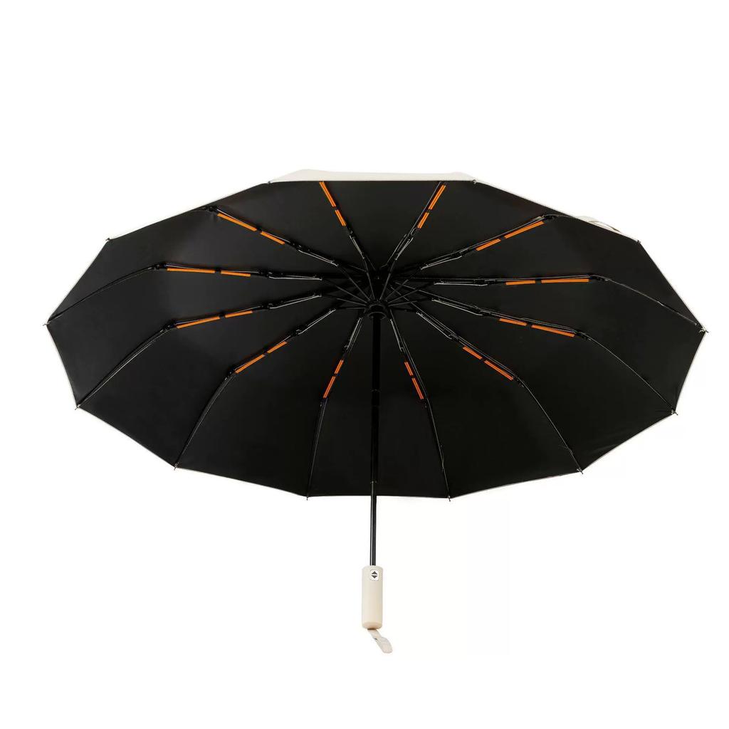 Business 24-Rib Storm-Resistant Umbrella, Double-Rib Large Folding Sun Umbrella, In-Stock, with Logo Printing, Promotional Umbrella
