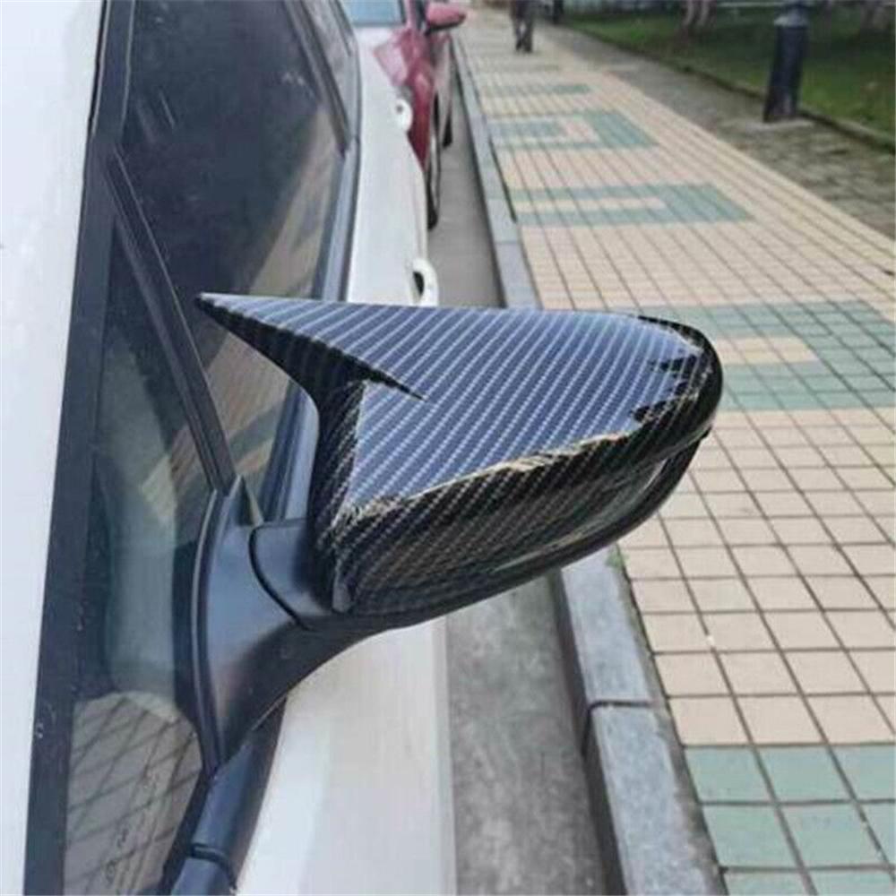 1Pair OX Horn Rearview Side Mirror Cover Trims For Kia K3 Cerato Forte 2013-2018