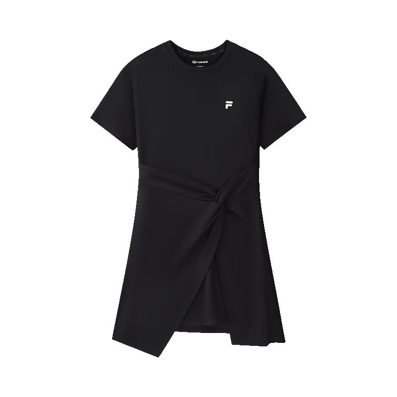 

FILA FUSION Women s Irregular Knit T-Shirt Dress XS