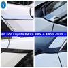För Toyota Rav 4 Rav4 -2025 Kolfiberfärg Bil Dörrfönsterfäste A-stolpe Skyddskåpa C-stolpe Trim ABS-dekal