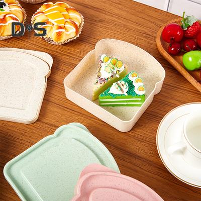Kunststoff-Toastbox, praktisch zum Tragen, nützliche Tragetasche für Büroangestellte, Mittagessen, Toast, Sandwich
