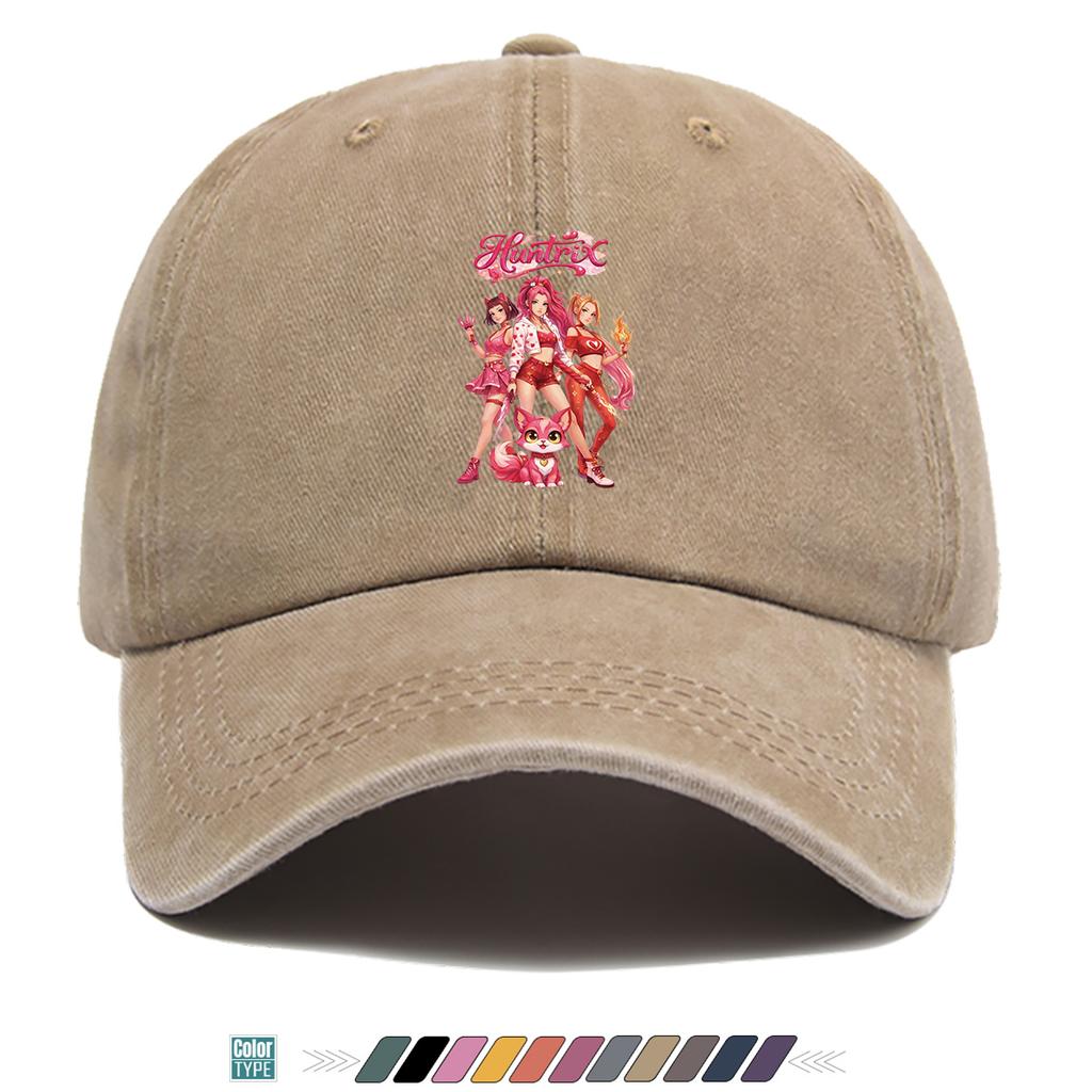 Cappellino da Baseball con Stampa Anime Tema Huntrix Tendenza Moda Stato Unisex Cappello Stile di Strada Cappellino HipHop Articolo di Moda Unisex Regolabile