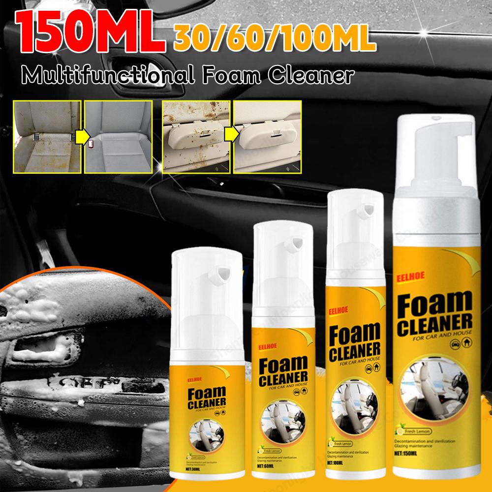 30/60/100/150ML Auto Innenraum Lederreiniger Multifunktionaler Schaumreiniger Auto Innenraum Starke Dekontamination Decke Sitzreinigung