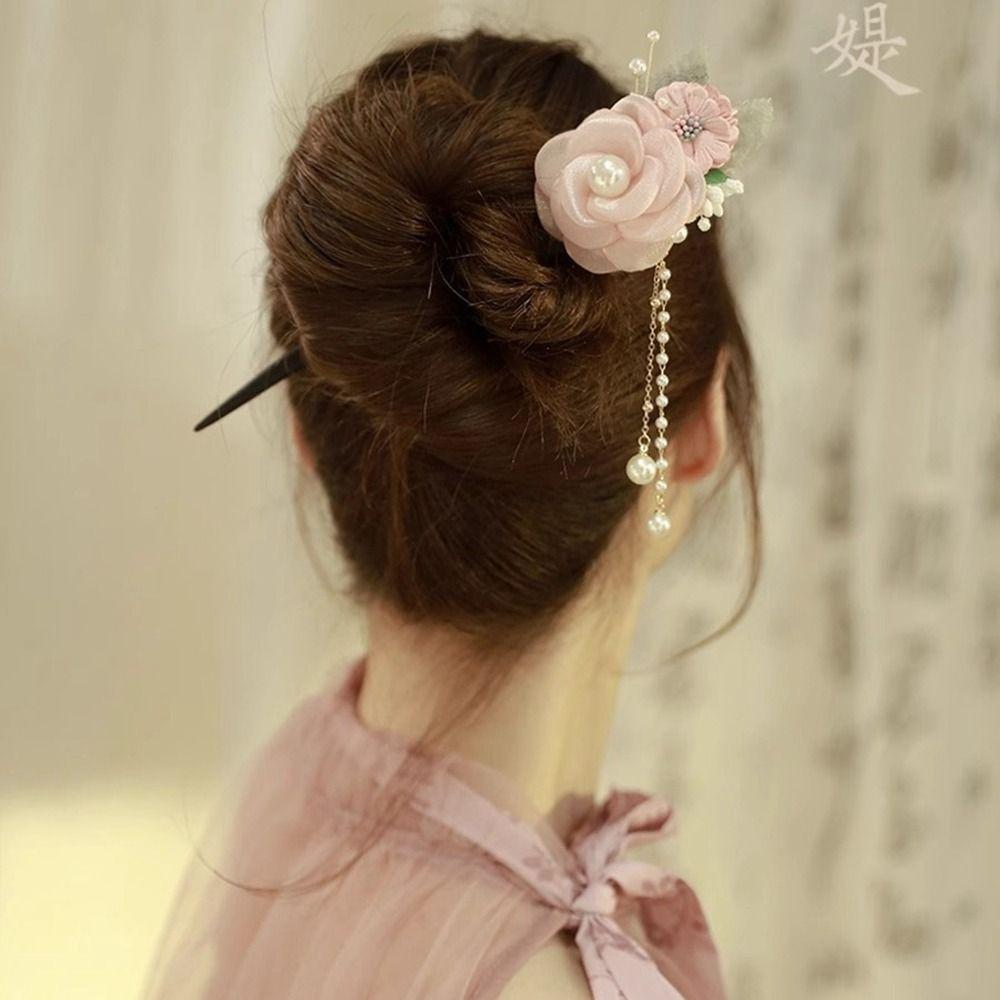 

Кисточка ханьфу шпилька жемчужная деревянная палочка для волос антикварная для женщин style 2