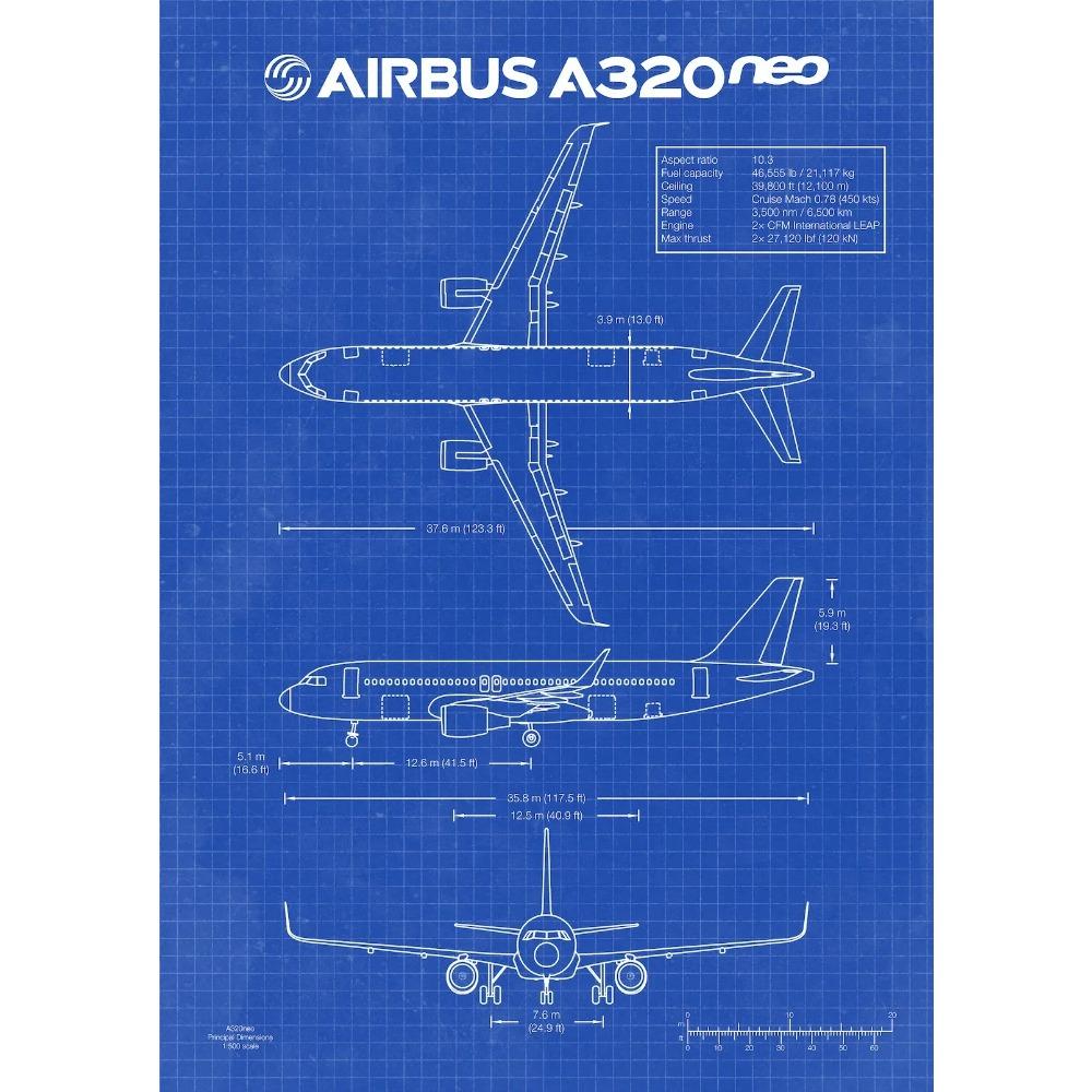 Air Force Flugzeug Airbus A-340 B-747 Patentdrucke Flugzeugposter Kampfflugzeug Blaupause Leinwandgemälde Wandkunst Bilder Heimdekor