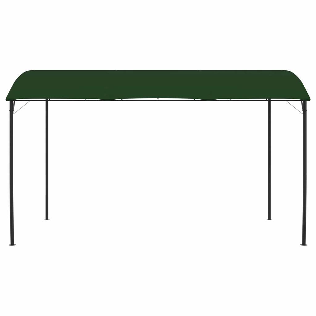 Gazebo 4 X 3 X 2.55 M Green Fabric and Aluminum 180 Gsm