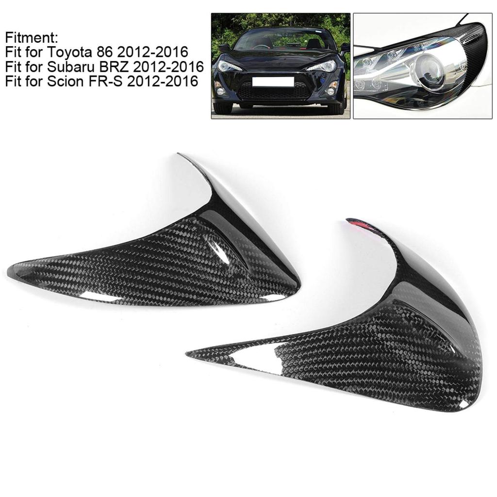 Eyelid Eyelid Cover Headlight Eyebrow Carbon Fiber Headlight Trim Retain Appearance Easy Installation Practical