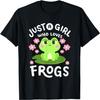 A Girl Who Loves Frogs Kawaii Frog Lovers Women Girls Kids T-Shirt