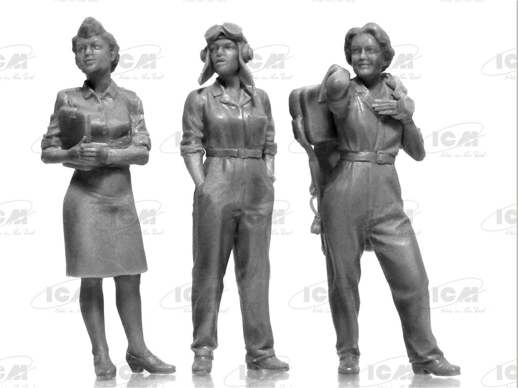 ICM Americká pilotka WASP Plastikový model 32108 1/32 1943-1945