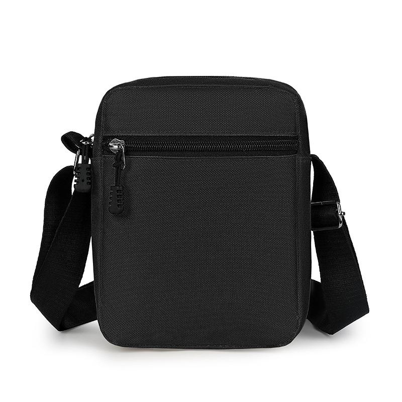 Men's Casual Solid Color Lightweight Crossbody Phone Bag - Mini Square Design