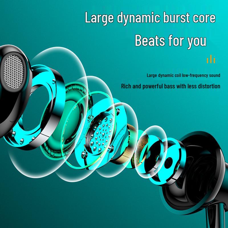 Neck-Hanging Semi-In-Ear Sports Bluetooth Earphones with Digital Display and Large Capacity