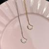 Full Body Diamond-set Cat Cute Pendant Necklace Light Luxury Simple Niche Design Clavicle Chain Women