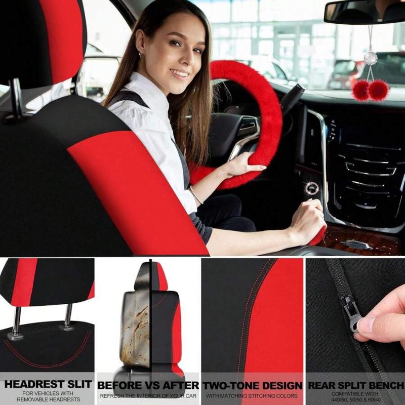 Komplettes Autositzbezug-Set für Vorder- und Rücksitze